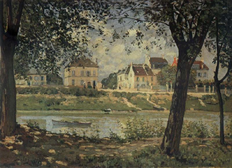 Alfred Sisley Villeneuve-la-Garenne oil painting image